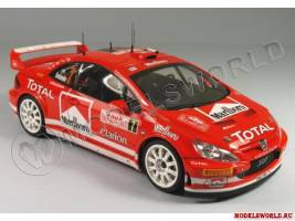 Склеиваемая пластиковая модель автомобиля Peugeot 307 WRC  Monte Carlo '05. Масштаб 1:24