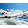 Склеиваемая пластиковая модель Советский истребитель MiG-17 PFU Fresco E. Масштаб 1:48