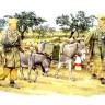 Фигуры солдат Немецкие десантники с ослами. Масштаб 1:35